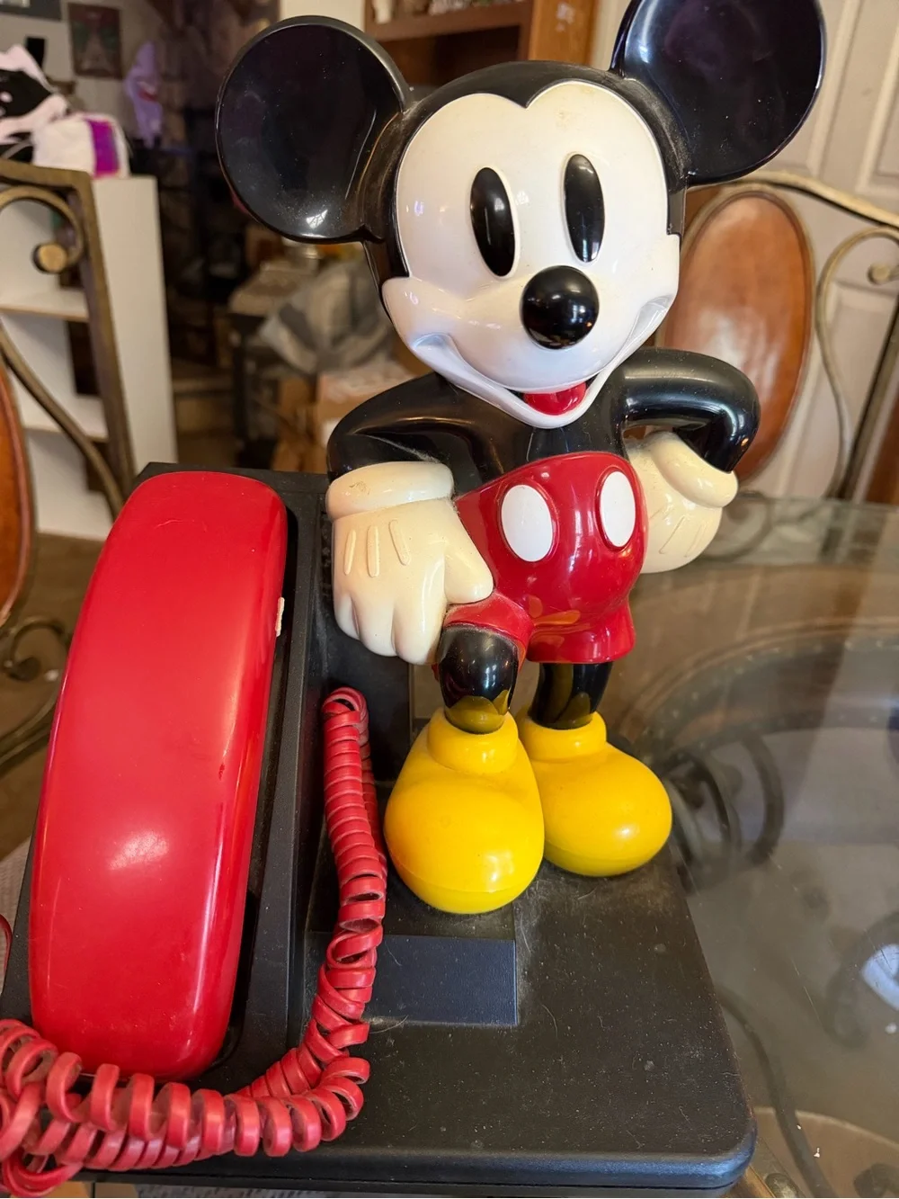 Mickey Mouse Red Corded Desk Telephone by AT&T